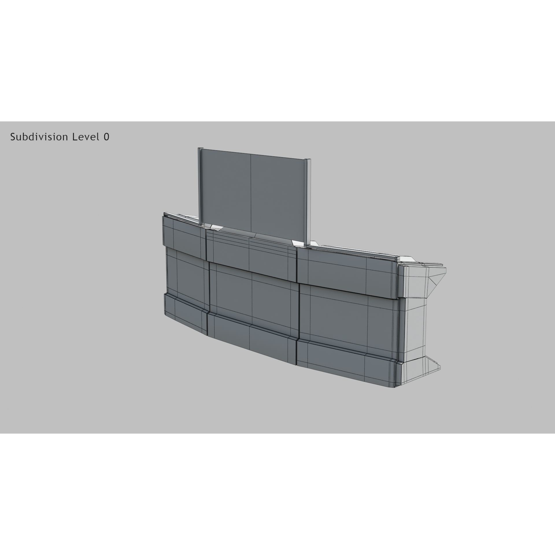 Sci-fi Desk - Low-Poly Game-Ready 3D Model - View 18