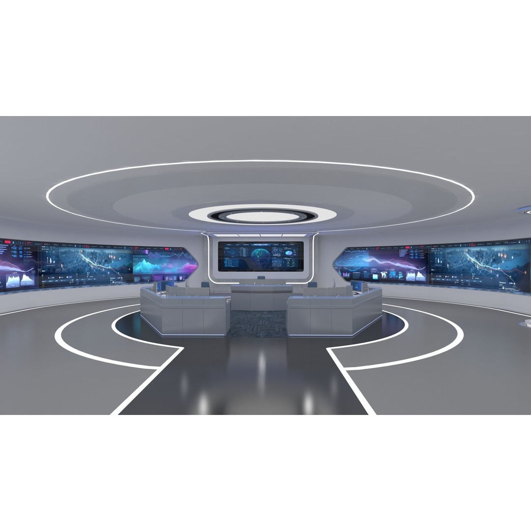 Futuristic Exhibition Hall 3D Model – High Poly Architectural Asset, FBX - View 10