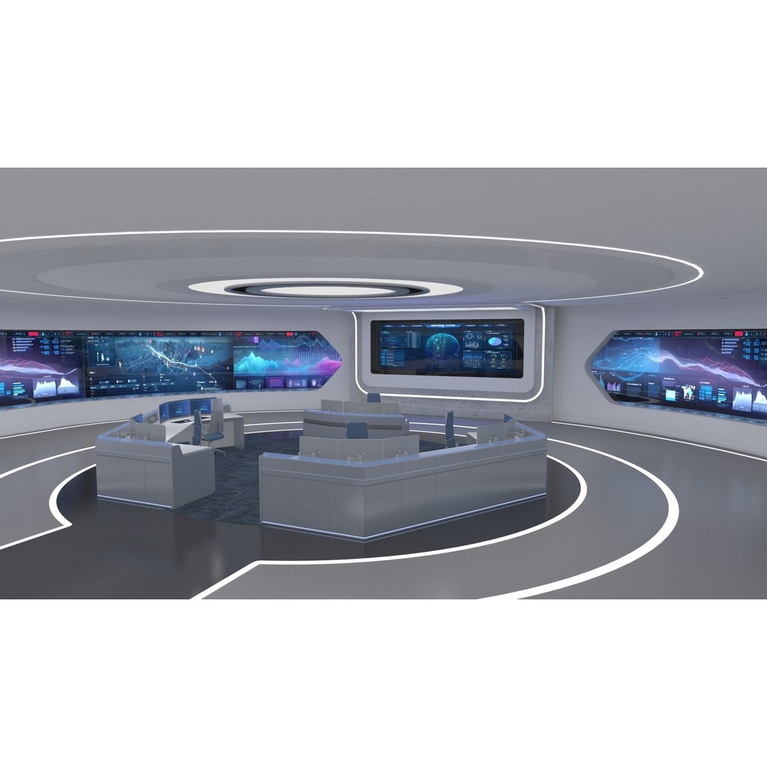 Futuristic Exhibition Hall 3D Model – High Poly Architectural Asset, FBX - View 11