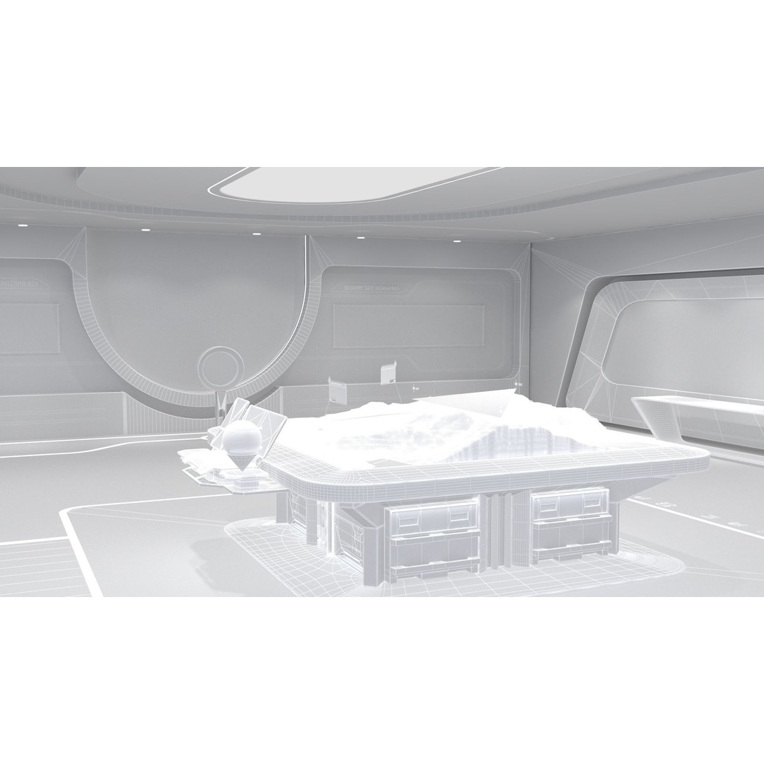 Futuristic Exhibition Hall 3D Model – High Poly Architectural Asset, FBX - View 16