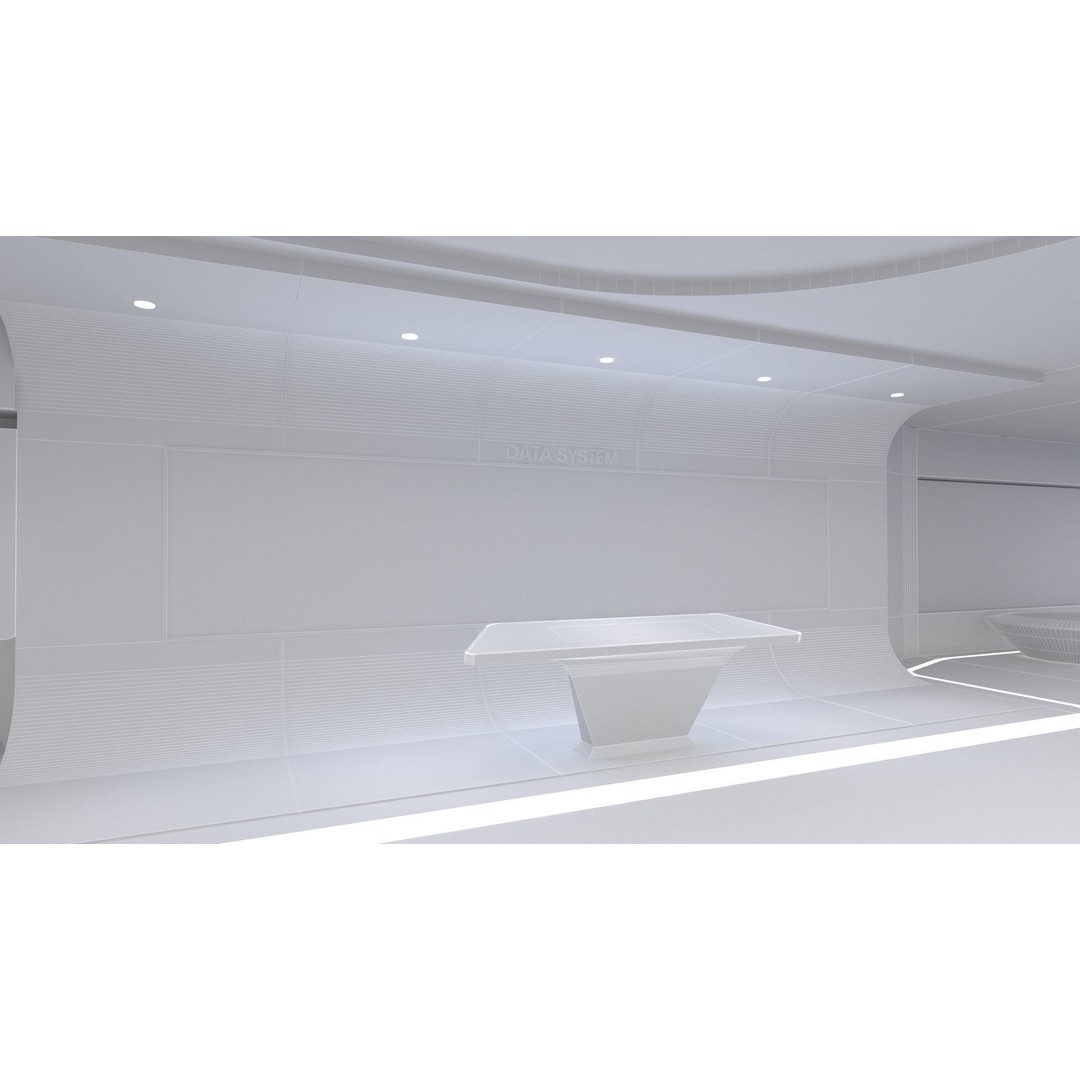 Futuristic Exhibition Hall 3D Model – High Poly Architectural Asset, FBX - View 18
