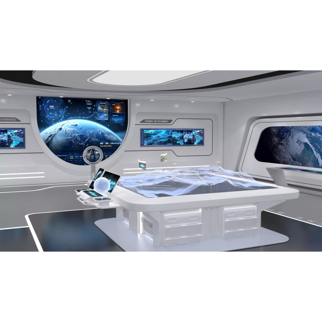 Futuristic Exhibition Hall 3D Model – High Poly Architectural Asset, FBX - View 2