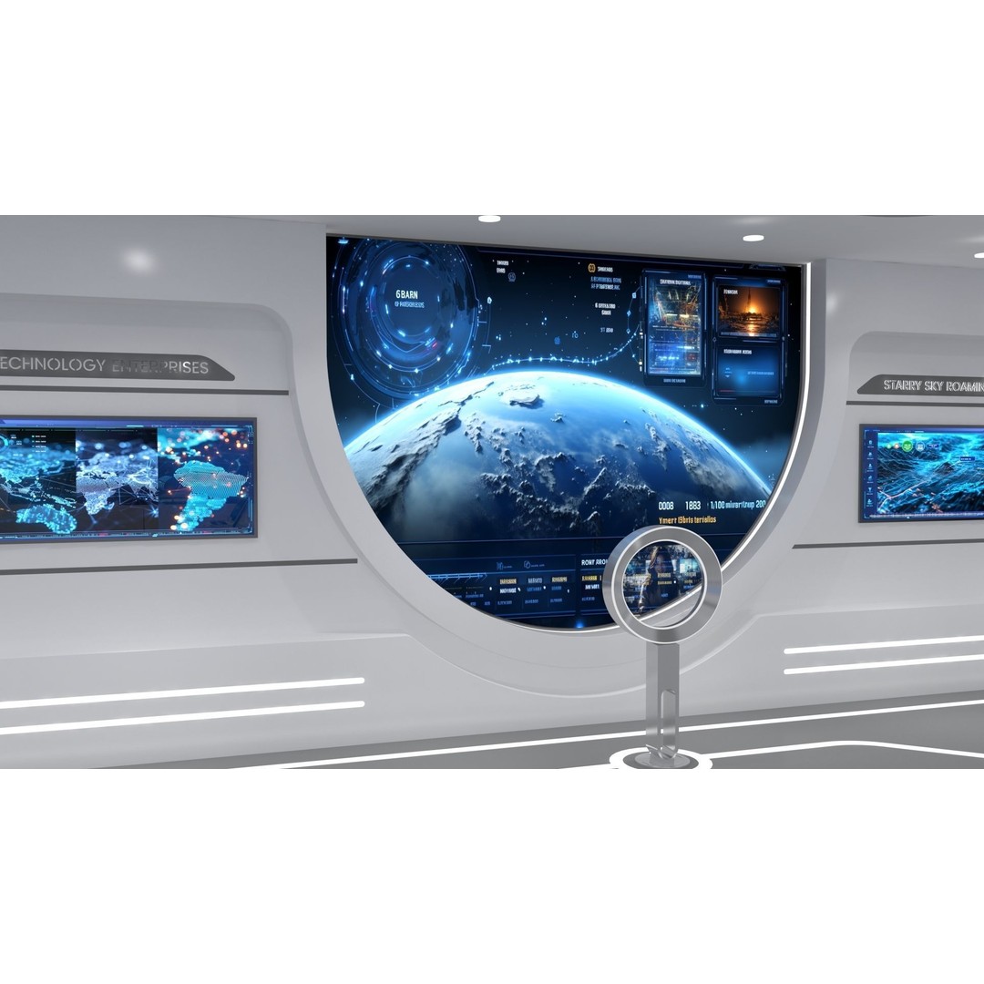 Futuristic Exhibition Hall 3D Model – High Poly Architectural Asset, FBX - View 6
