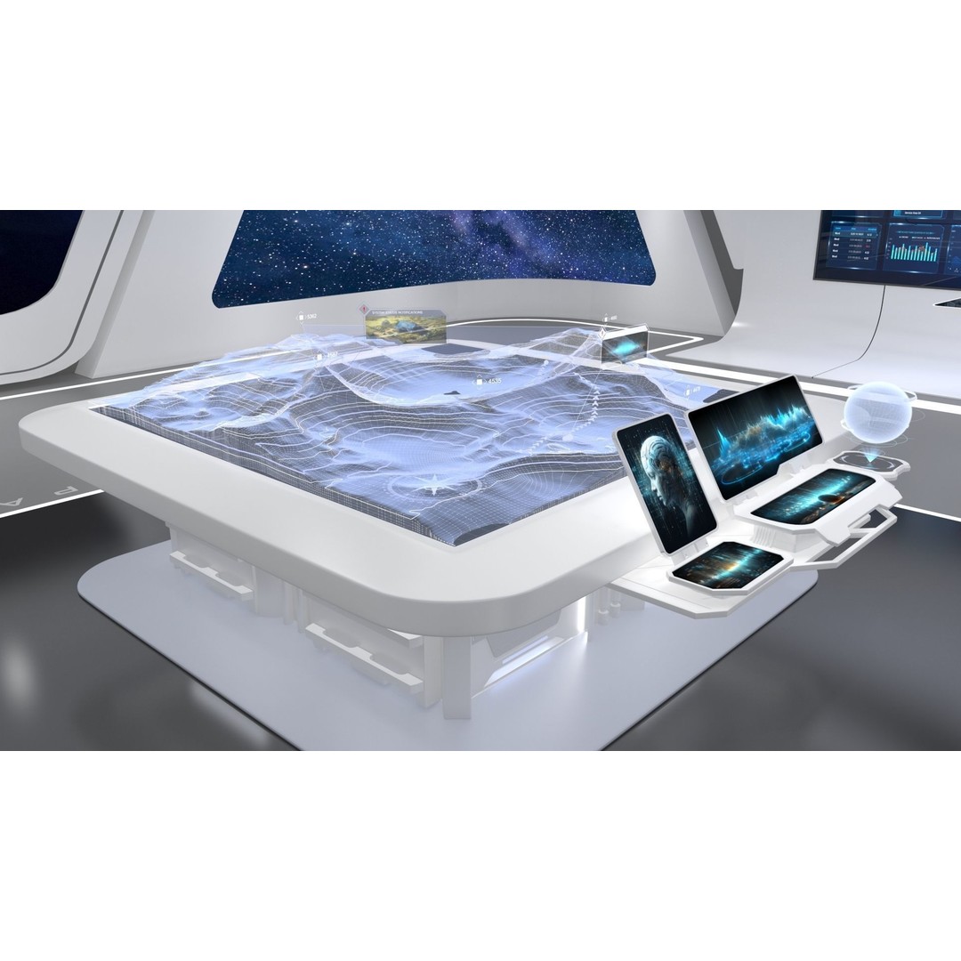 Futuristic Exhibition Hall 3D Model – High Poly Architectural Asset, FBX - View 7