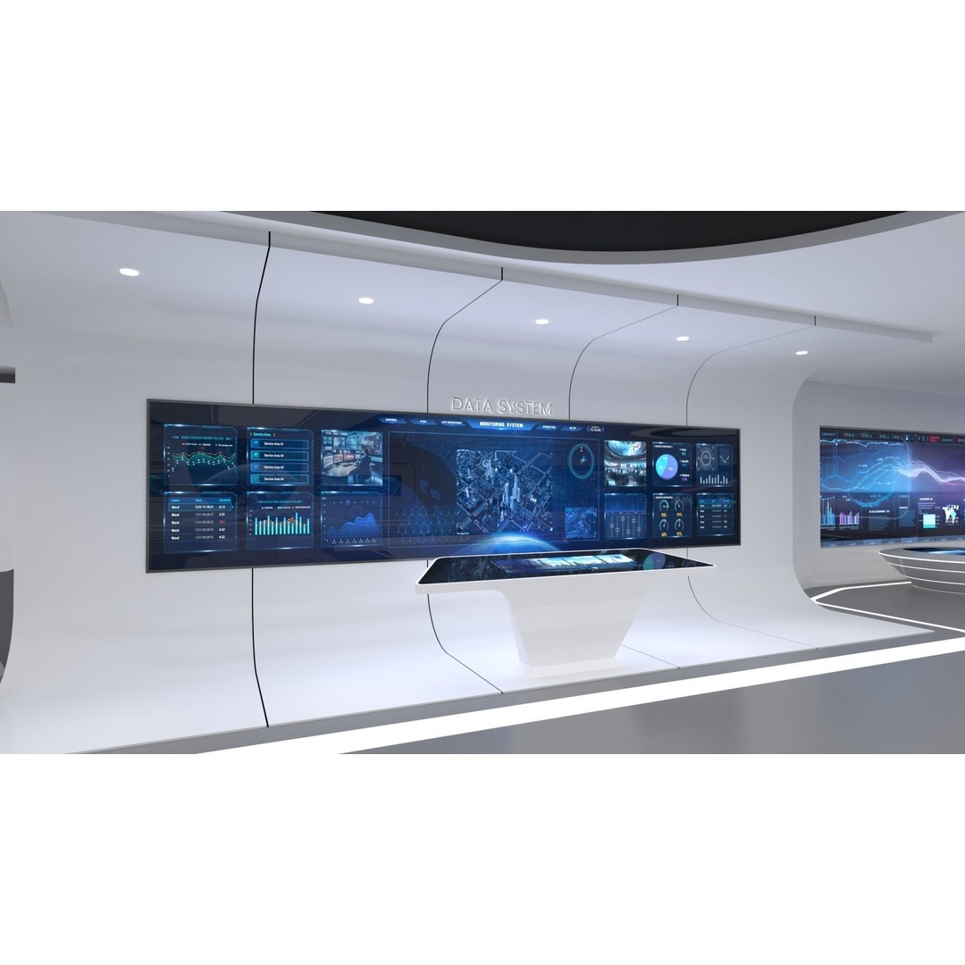 Futuristic Exhibition Hall 3D Model – High Poly Architectural Asset, FBX - View 9