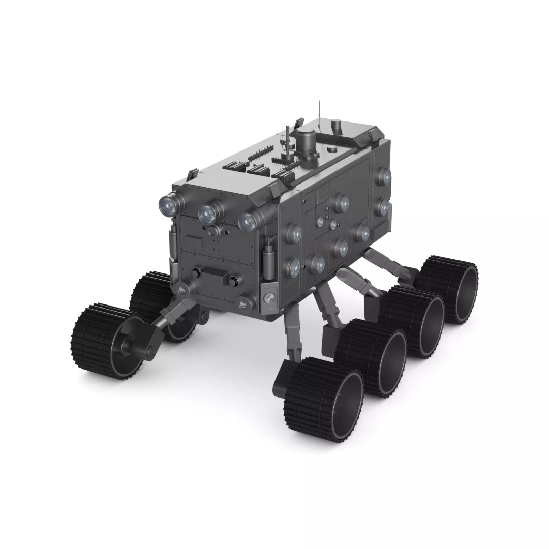 Rover 3D Model – Low Poly Scientific Exploration Asset, FBX