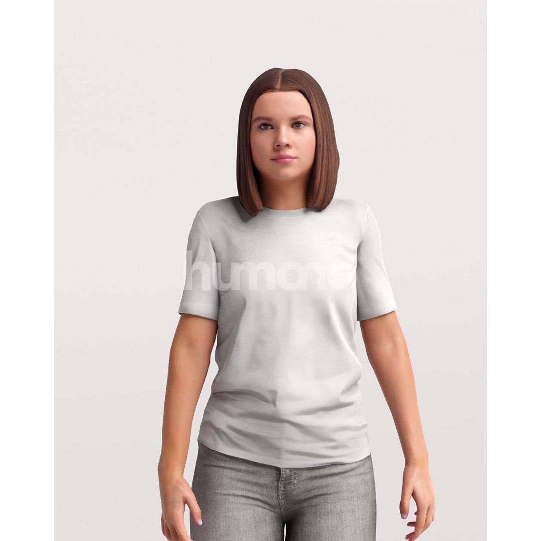 Humano Woman 3D Model – Realistic Walking Character, FBX, PBR - View 10