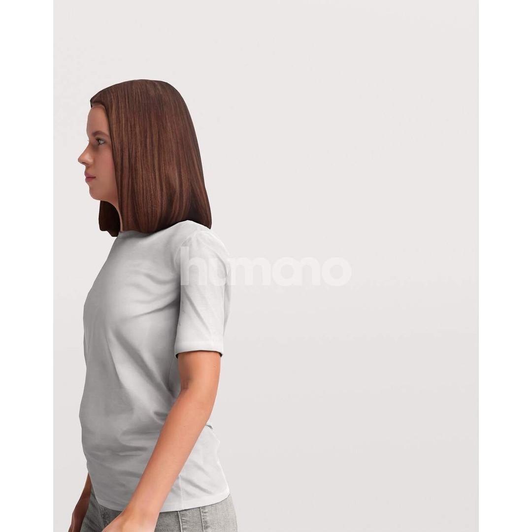 Humano Woman 3D Model – Realistic Walking Character, FBX, PBR - View 11