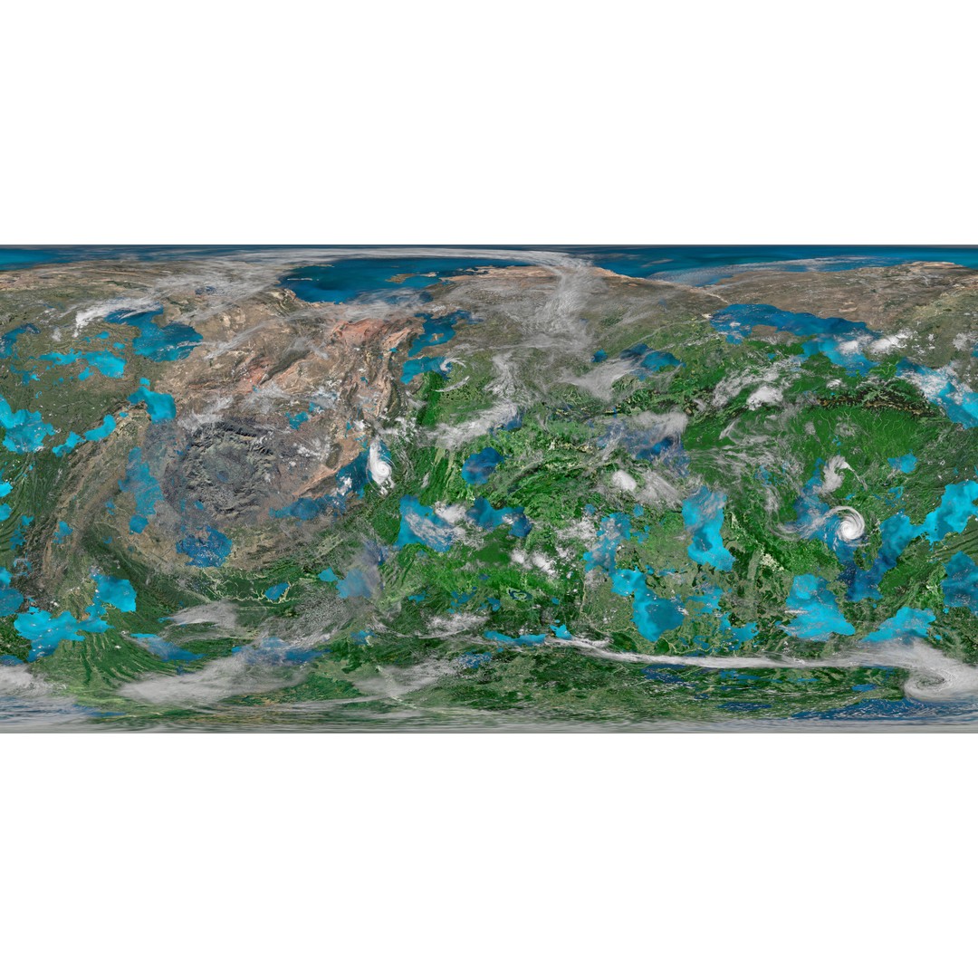 Terran Planet 3D Model – Jungle Planet Texture, 16k Resolution - View 4