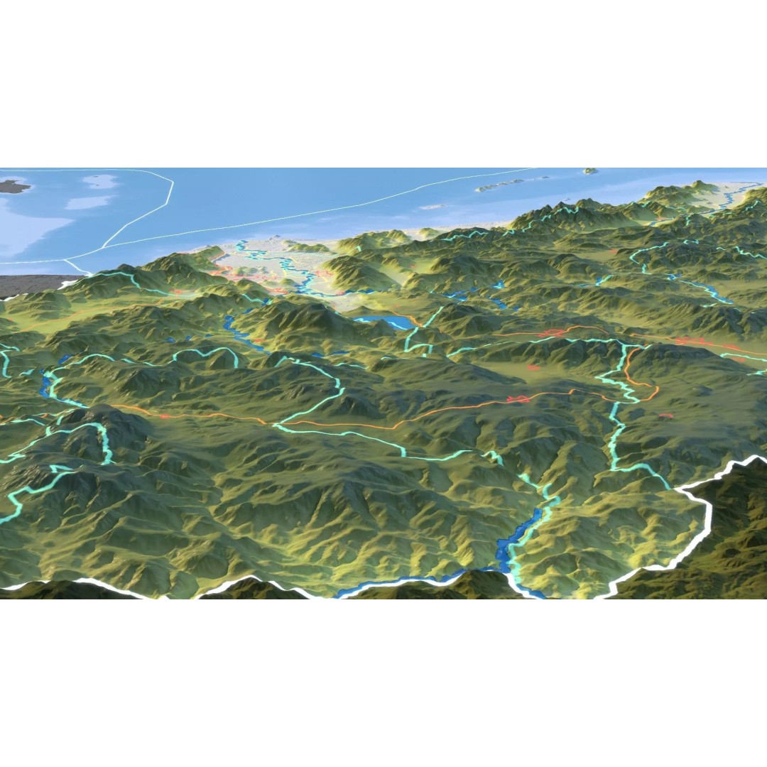 Honduras Map 3D Model – Realistic Satellite Terrain, 16K Textures - View 18
