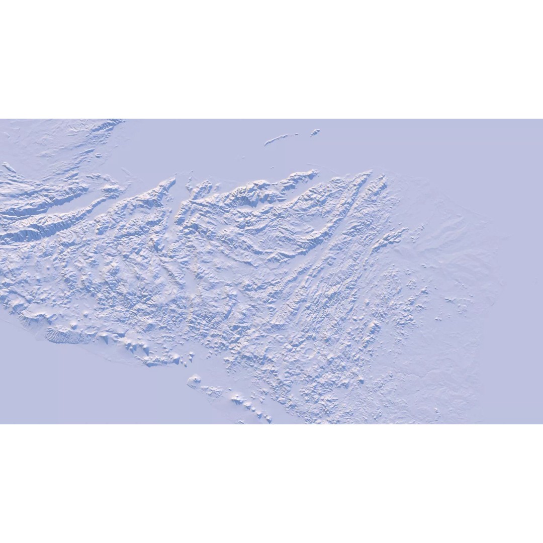 Honduras Map 3D Model – Realistic Satellite Terrain, 16K Textures - View 21