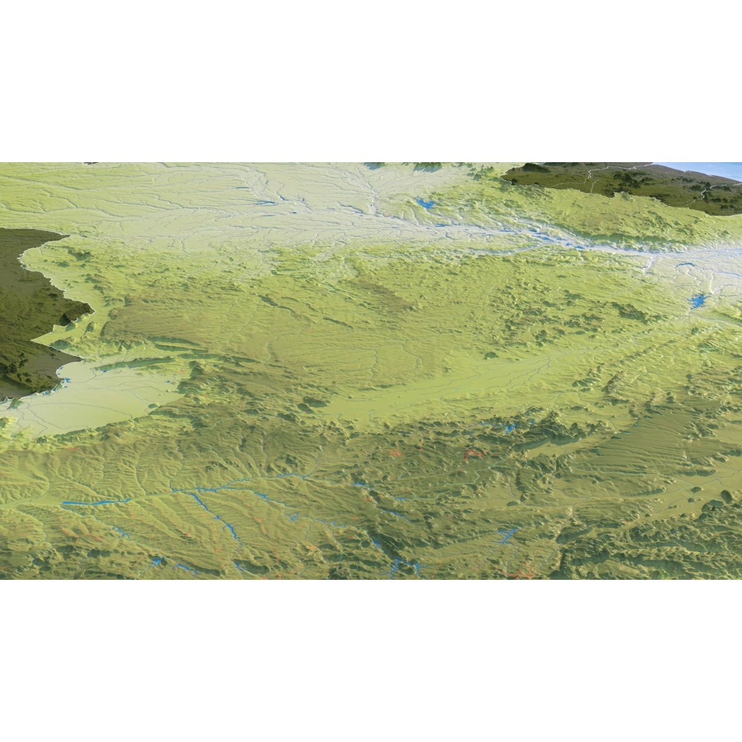 Brazil Map 3D Model – Realistic Satellite Terrain, 40K Textures, FBX/OBJ - View 15