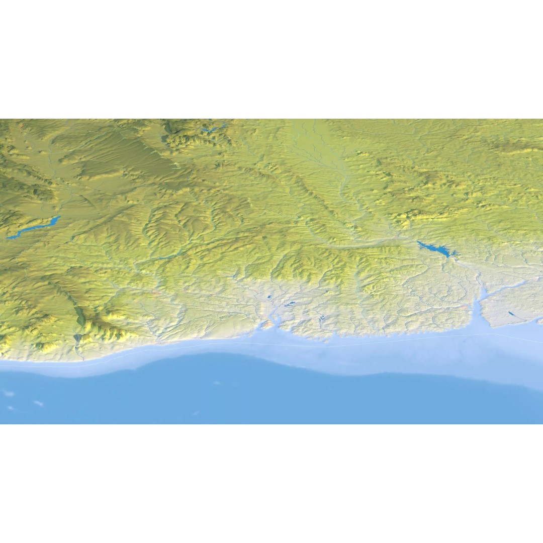 Brazil Map 3D Model – Realistic Satellite Terrain, 40K Textures, FBX/OBJ - View 17