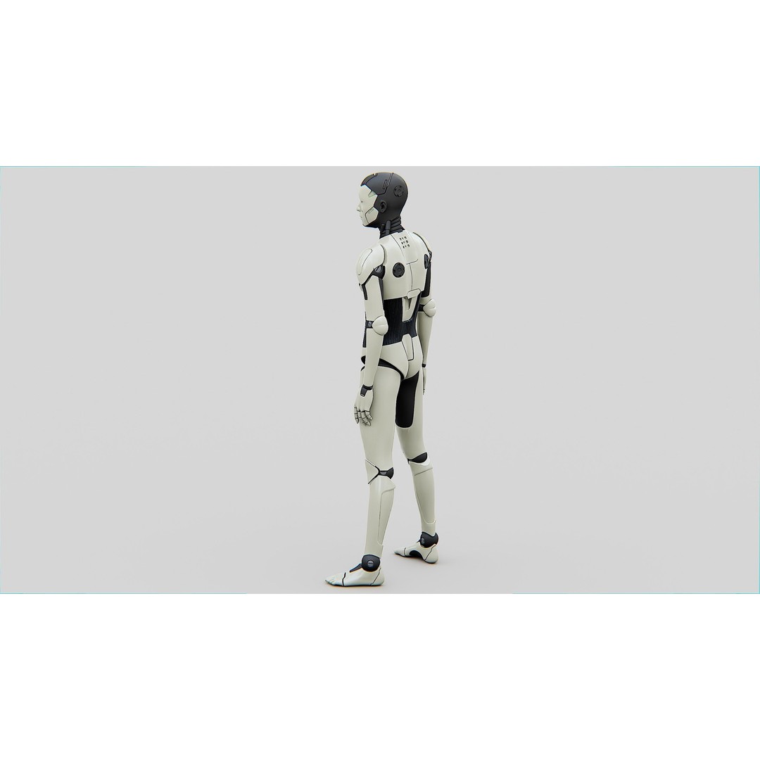 Humanoid Orpheus 3D Model – Rigged Sci-Fi Character for Animation - View 11
