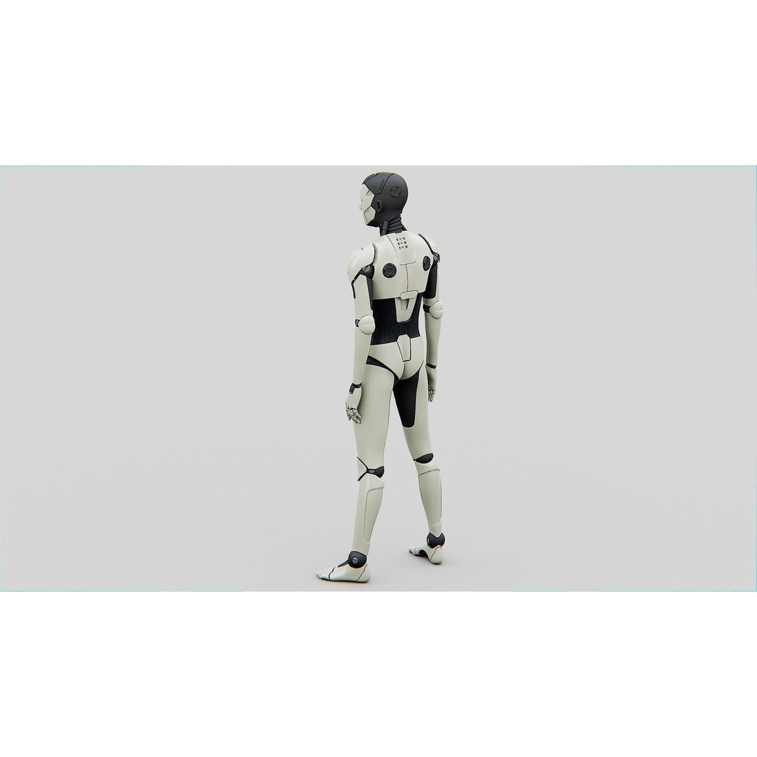 Humanoid Orpheus 3D Model – Rigged Sci-Fi Character for Animation - View 12