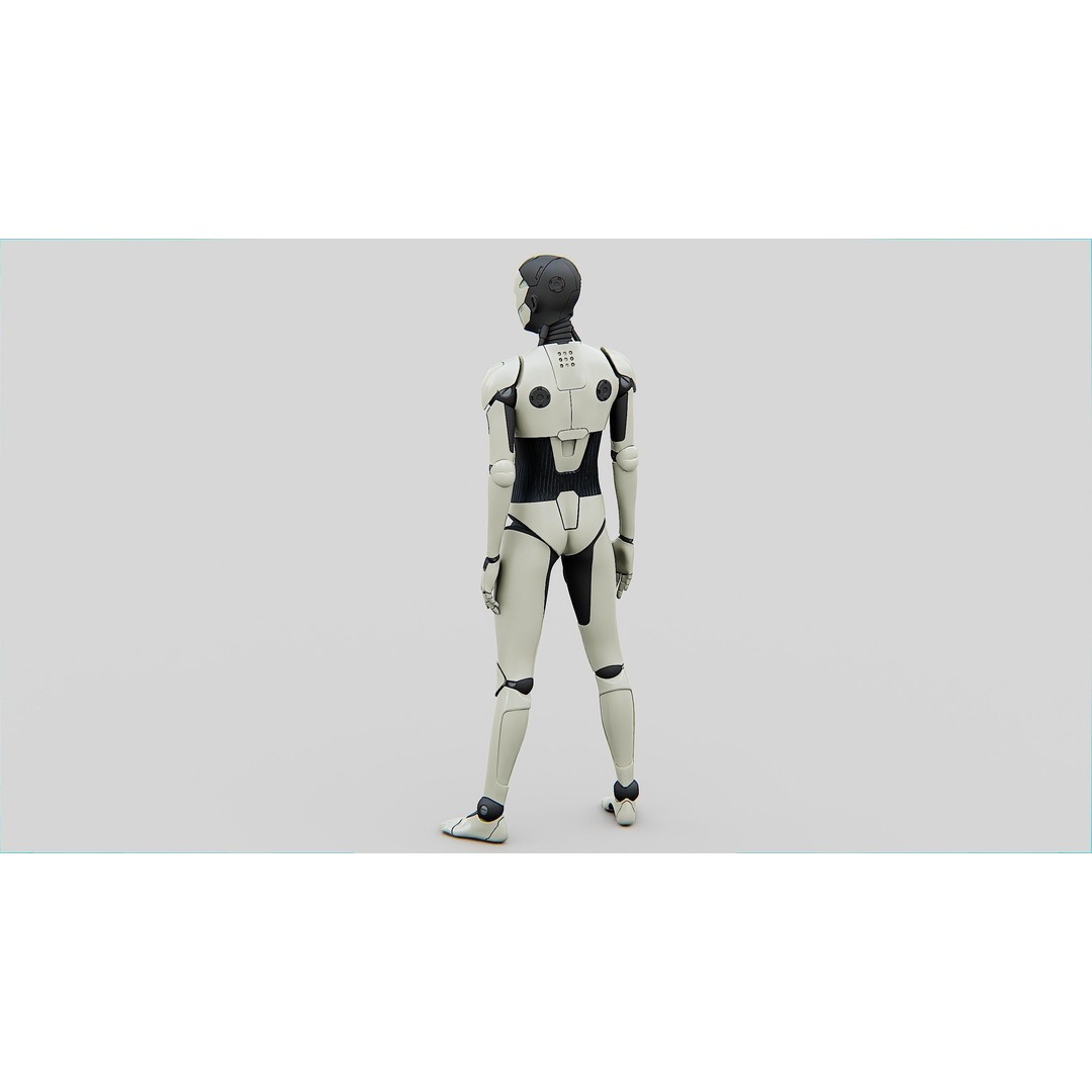 Humanoid Orpheus 3D Model – Rigged Sci-Fi Character for Animation - View 13