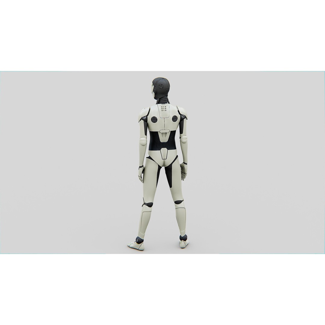 Humanoid Orpheus 3D Model – Rigged Sci-Fi Character for Animation - View 14