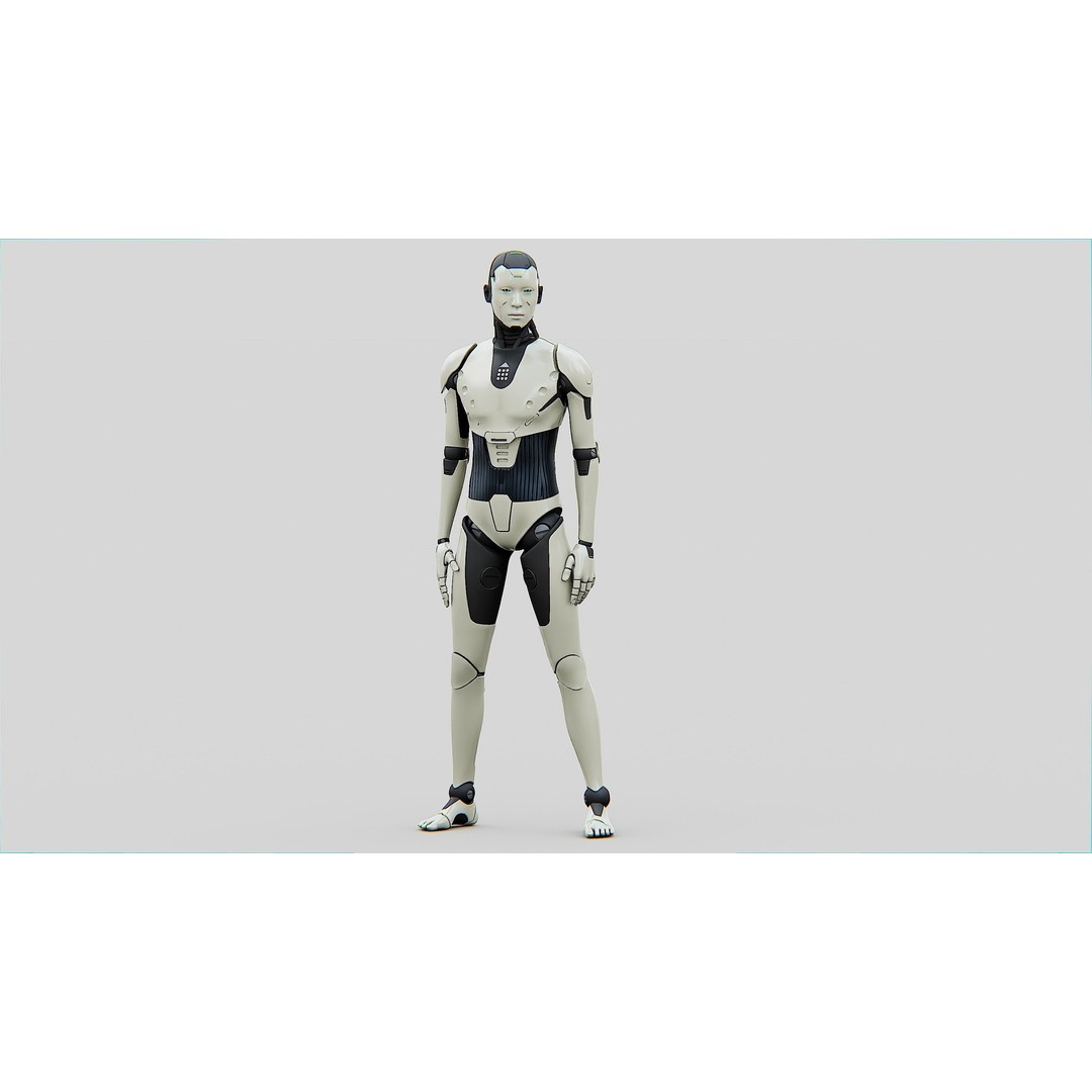 Humanoid Orpheus 3D Model – Rigged Sci-Fi Character for Animation - View 23
