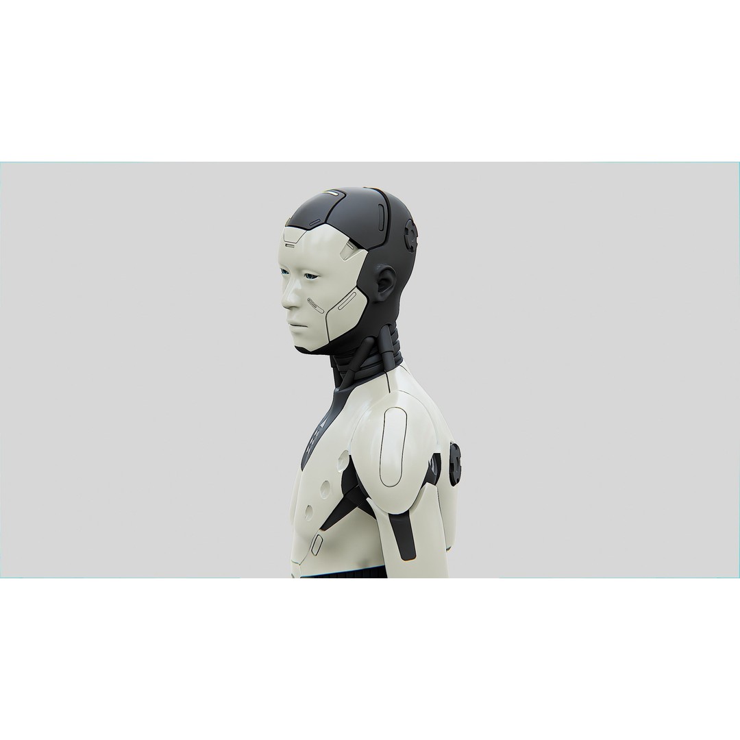 Humanoid Orpheus 3D Model – Rigged Sci-Fi Character for Animation - View 26