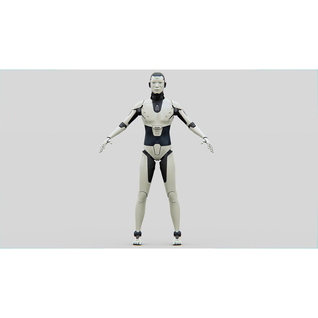 Humanoid Orpheus 3D Model – Rigged Sci-Fi Character for Animation - View 31