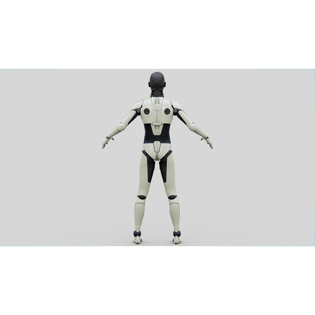 Humanoid Orpheus 3D Model – Rigged Sci-Fi Character for Animation - View 32