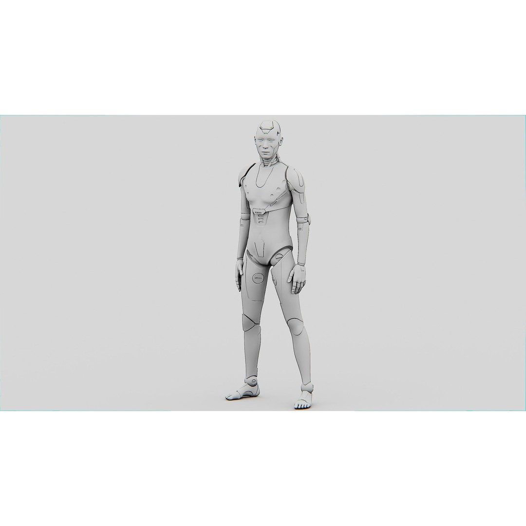 Humanoid Orpheus 3D Model – Rigged Sci-Fi Character for Animation - View 33