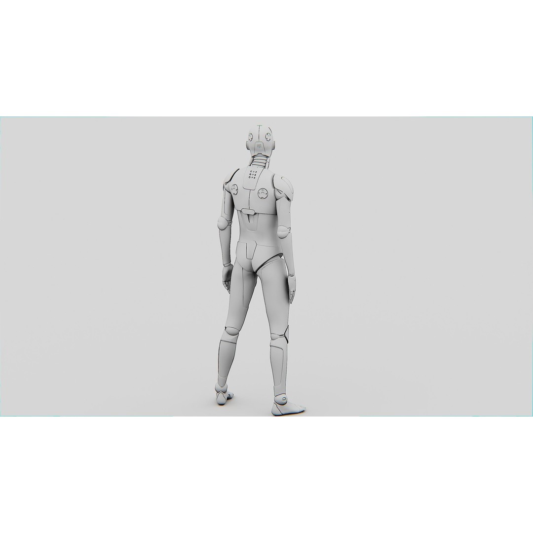 Humanoid Orpheus 3D Model – Rigged Sci-Fi Character for Animation - View 34