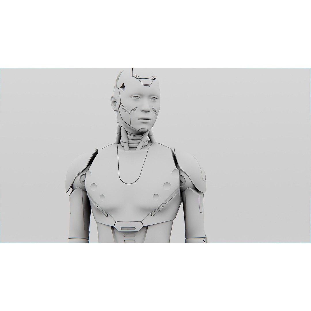 Humanoid Orpheus 3D Model – Rigged Sci-Fi Character for Animation - View 35