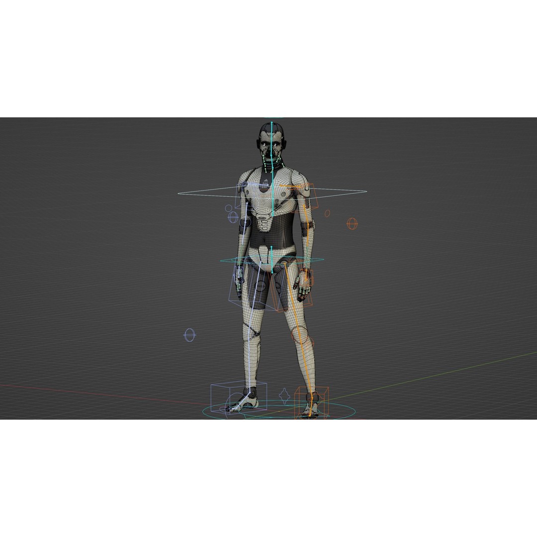 Humanoid Orpheus 3D Model – Rigged Sci-Fi Character for Animation - View 38