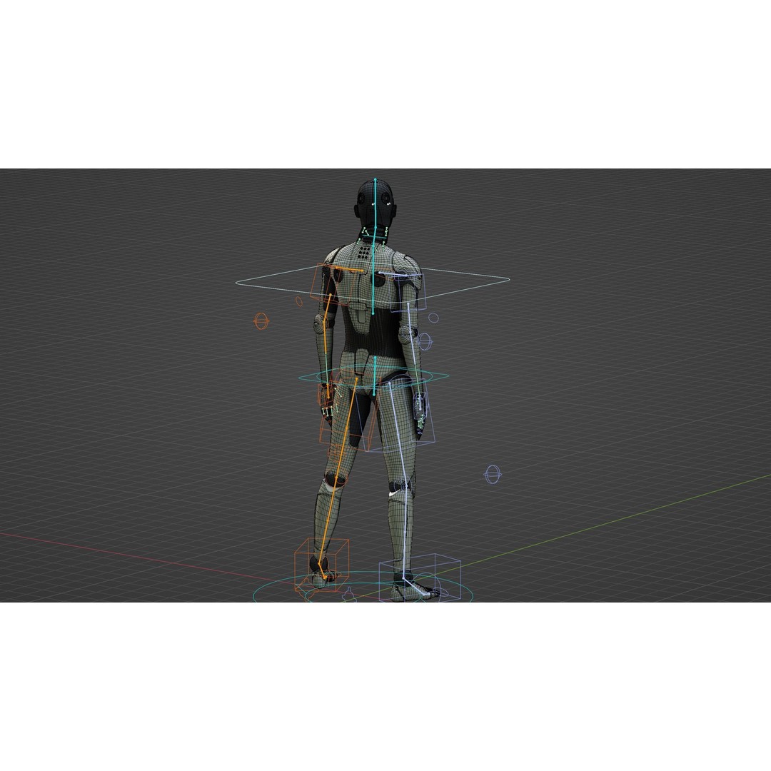 Humanoid Orpheus 3D Model – Rigged Sci-Fi Character for Animation - View 39