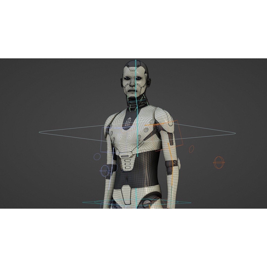 Humanoid Orpheus 3D Model – Rigged Sci-Fi Character for Animation - View 40