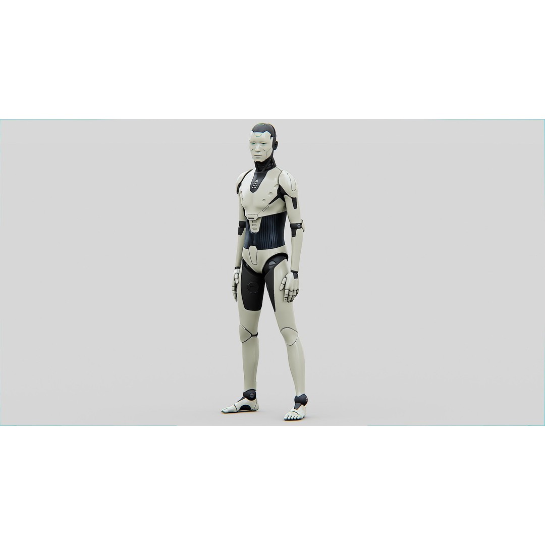 Humanoid Orpheus 3D Model – Rigged Sci-Fi Character for Animation - View 5