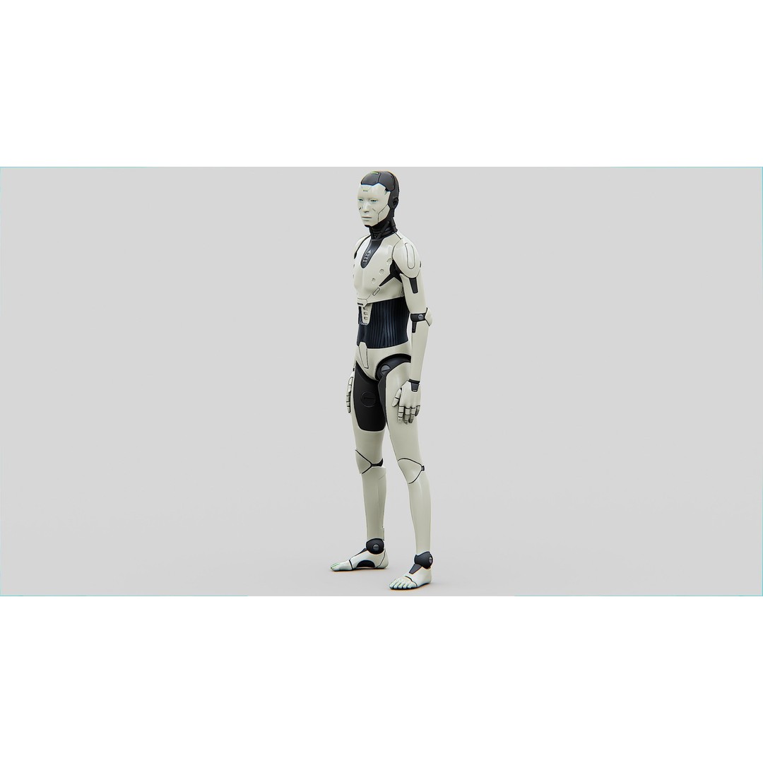 Humanoid Orpheus 3D Model – Rigged Sci-Fi Character for Animation - View 6