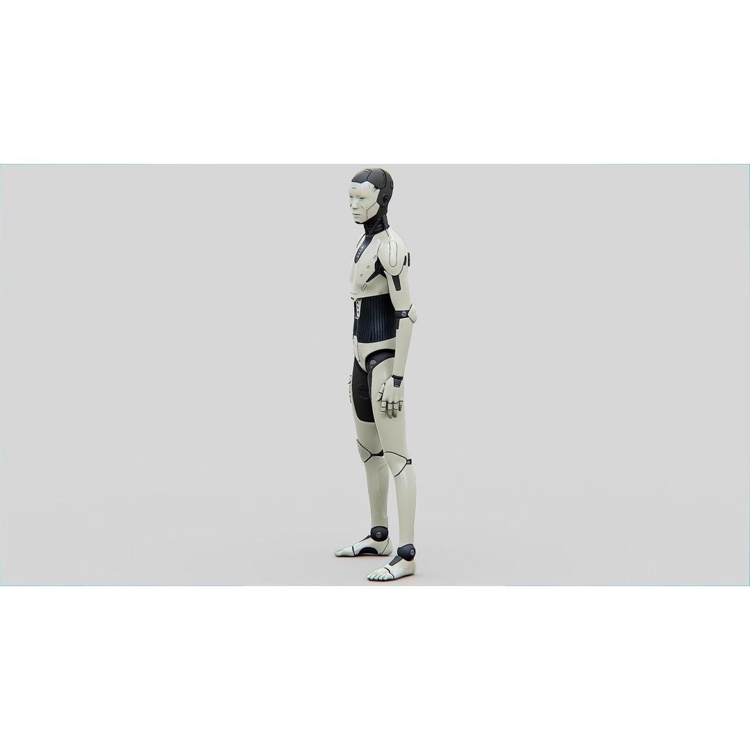 Humanoid Orpheus 3D Model – Rigged Sci-Fi Character for Animation - View 7