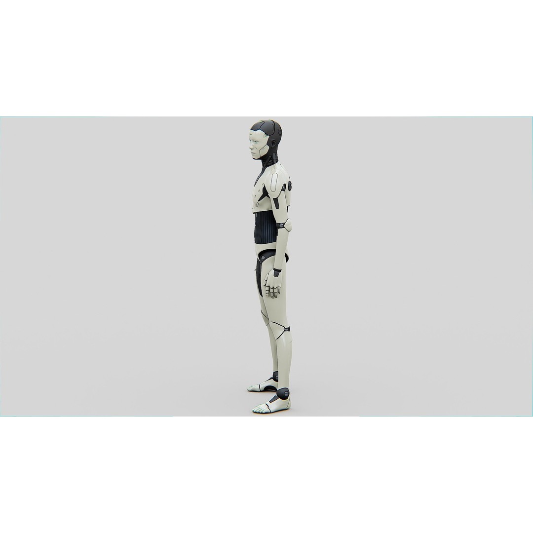 Humanoid Orpheus 3D Model – Rigged Sci-Fi Character for Animation - View 8