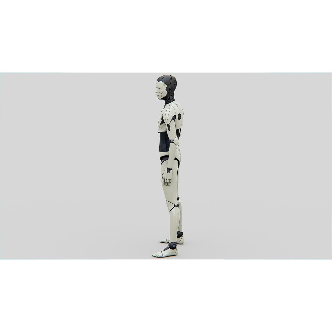 Humanoid Orpheus 3D Model – Rigged Sci-Fi Character for Animation - View 9