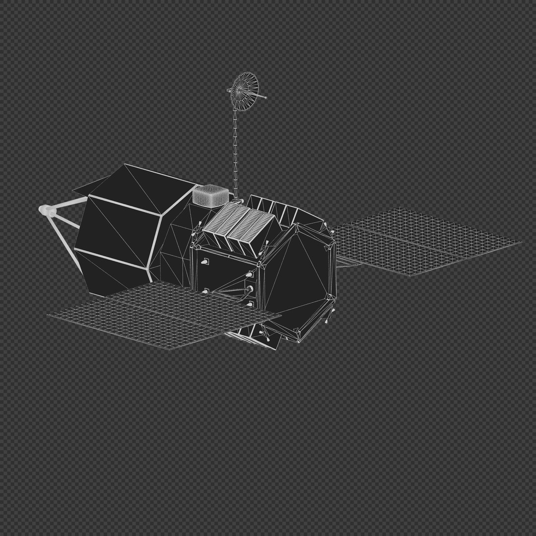 Zenith Star Satellite 3D Model – Experimental Laser Spacecraft, Blender