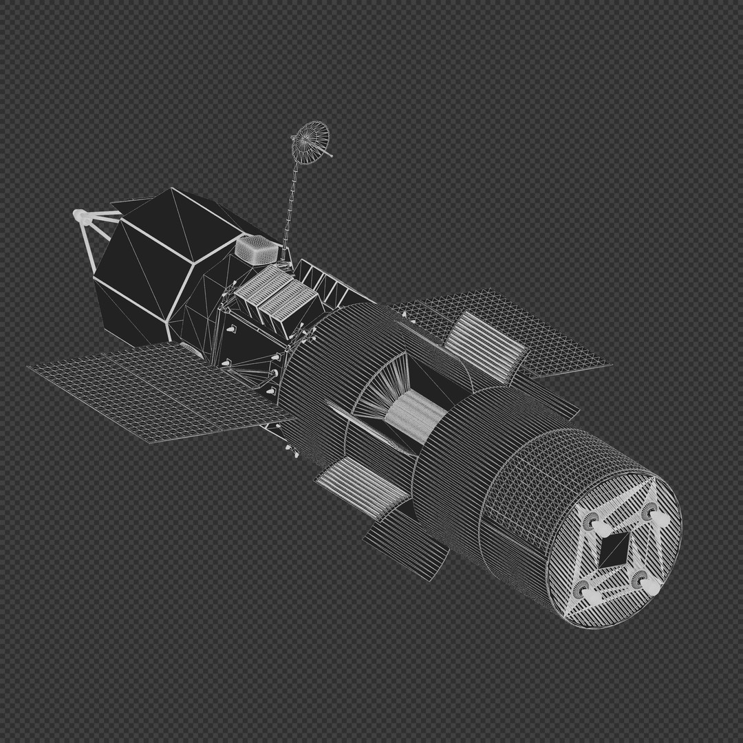Zenith Star Satellite 3D Model – Experimental Laser Spacecraft, Blender - View 10