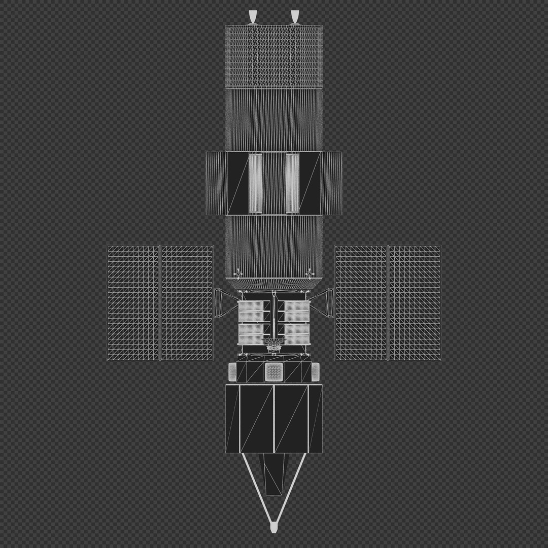 Zenith Star Satellite 3D Model – Experimental Laser Spacecraft, Blender - View 11