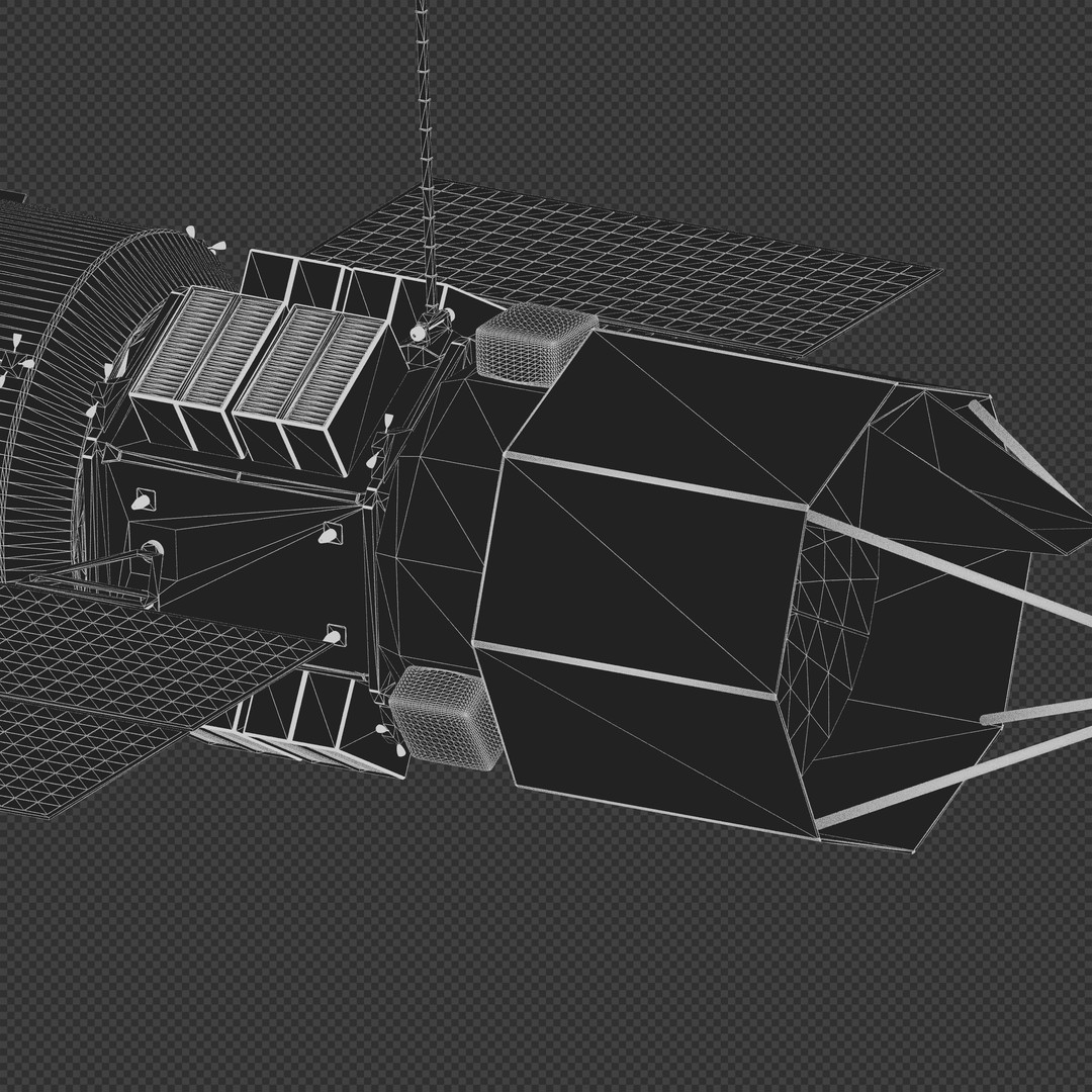 Zenith Star Satellite 3D Model – Experimental Laser Spacecraft, Blender - View 12