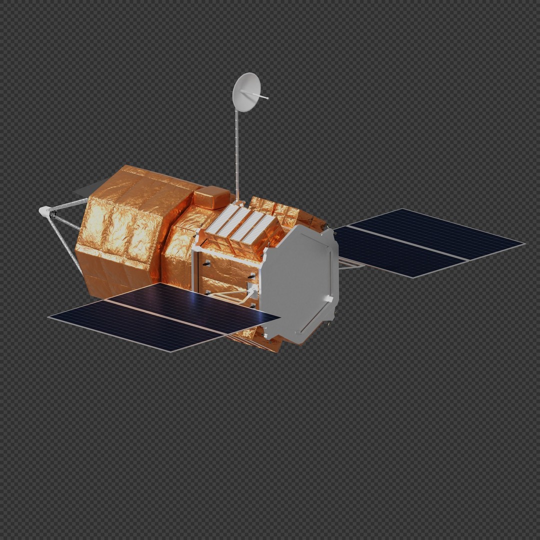 Zenith Star Satellite 3D Model – Experimental Laser Spacecraft, Blender - View 7