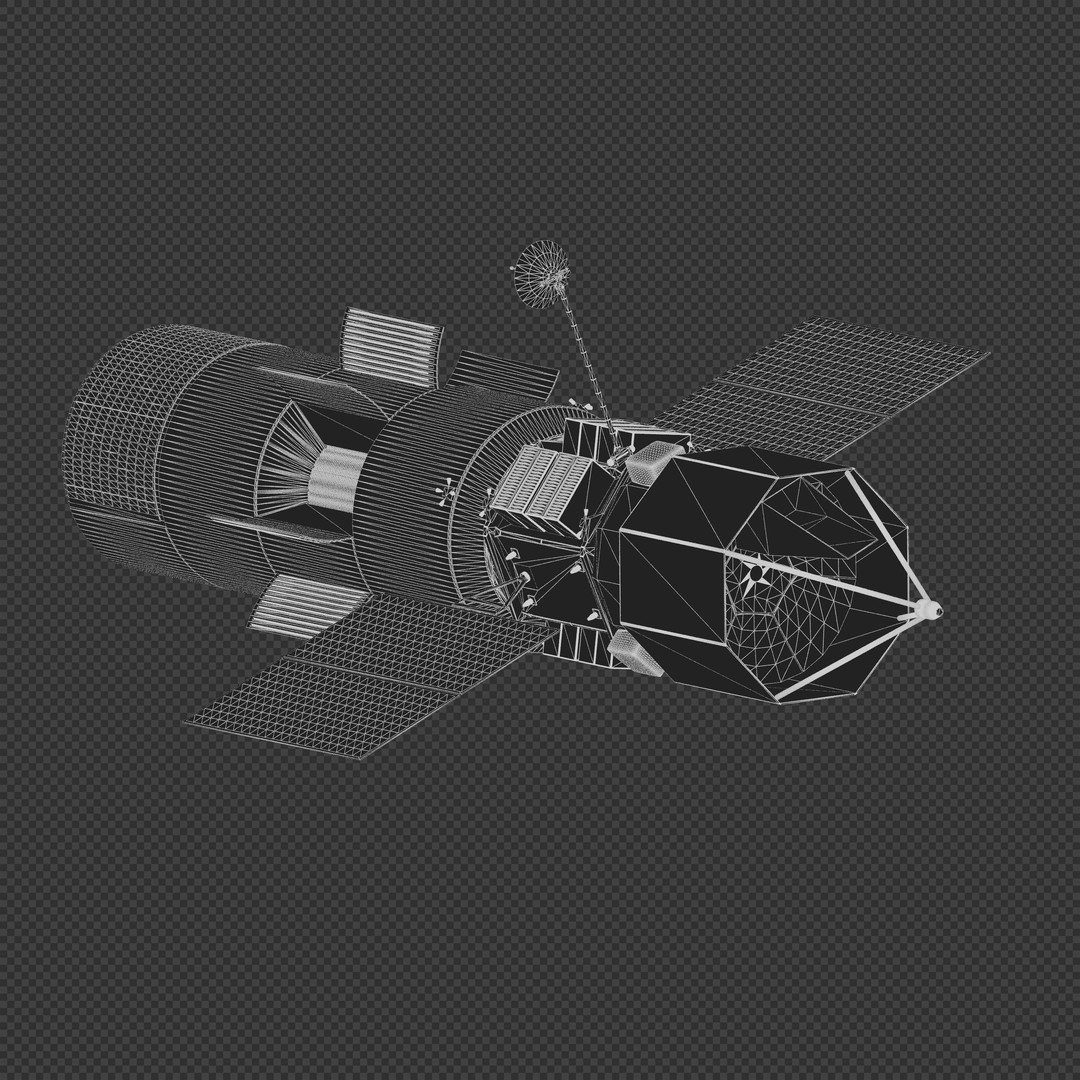 Zenith Star Satellite 3D Model – Experimental Laser Spacecraft, Blender - View 9