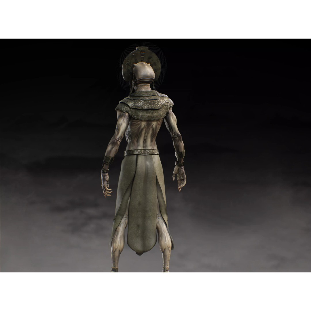 The Alien Precursors 3D Model – Low Poly Rigged Character, FBX, Blender - View 8