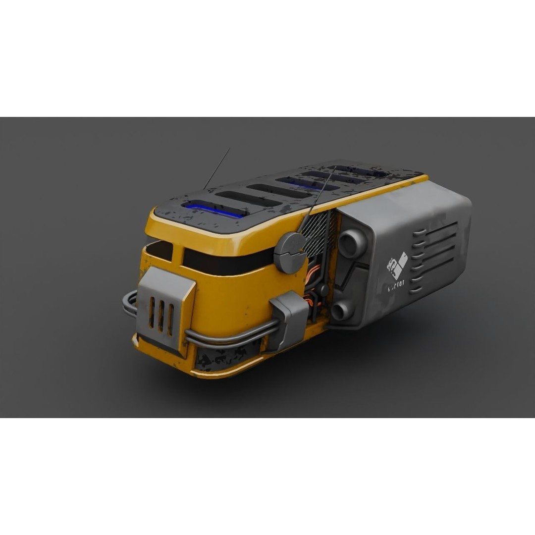 Cargo Ship 3D Model – Realistic Vehicle for Games and Animation, FBX, OBJ - View 11