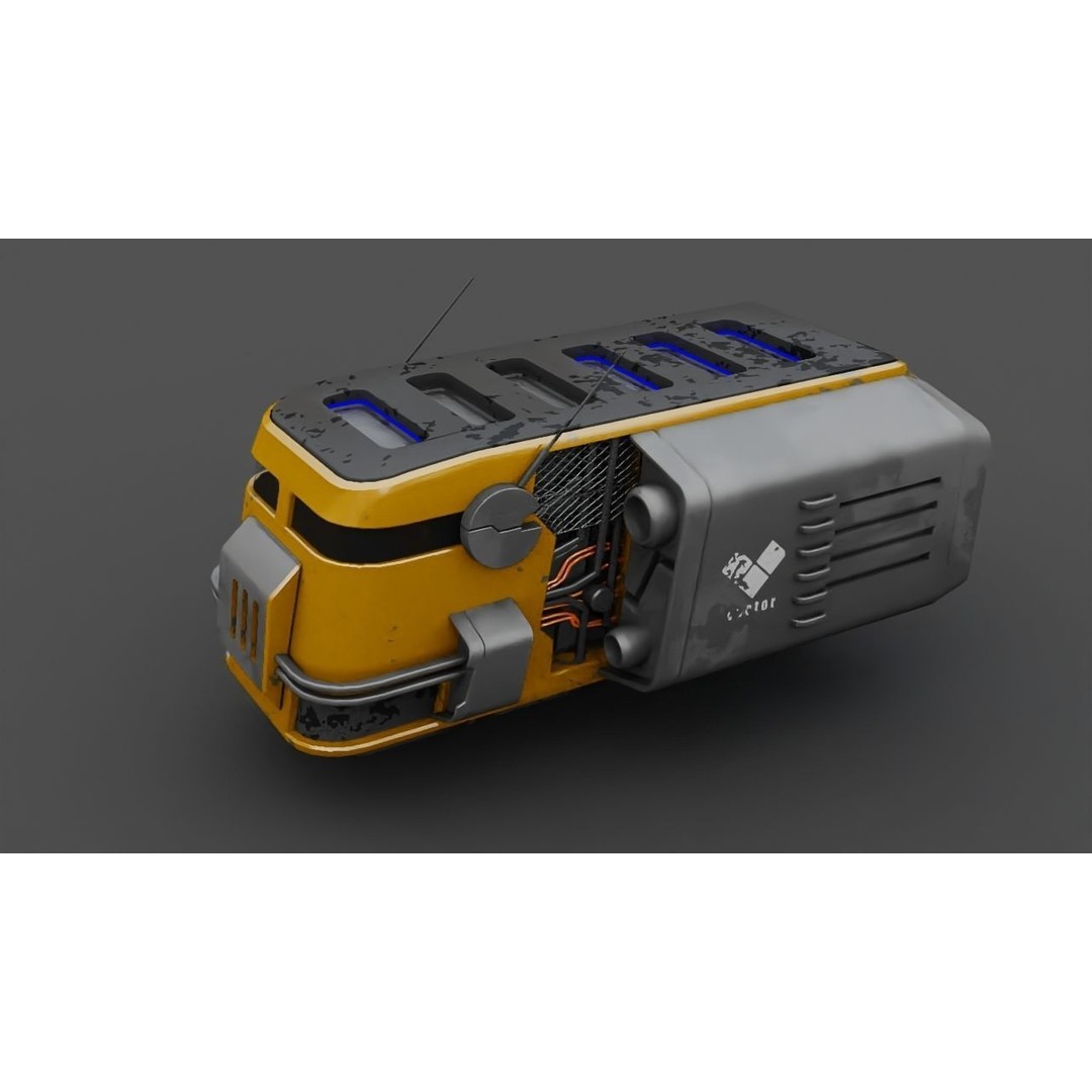 Cargo Ship 3D Model – Realistic Vehicle for Games and Animation, FBX, OBJ - View 12