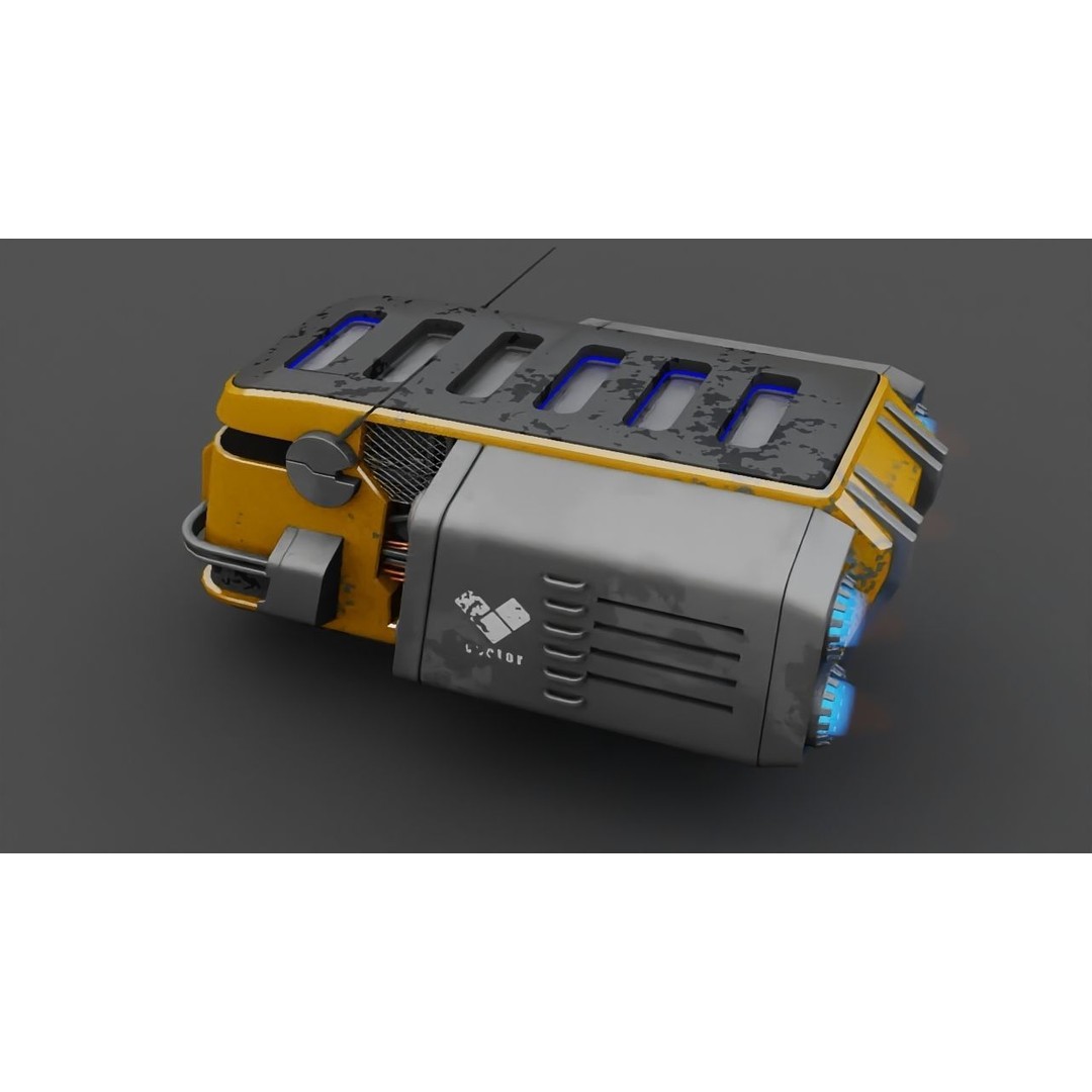 Cargo Ship 3D Model – Realistic Vehicle for Games and Animation, FBX, OBJ - View 13