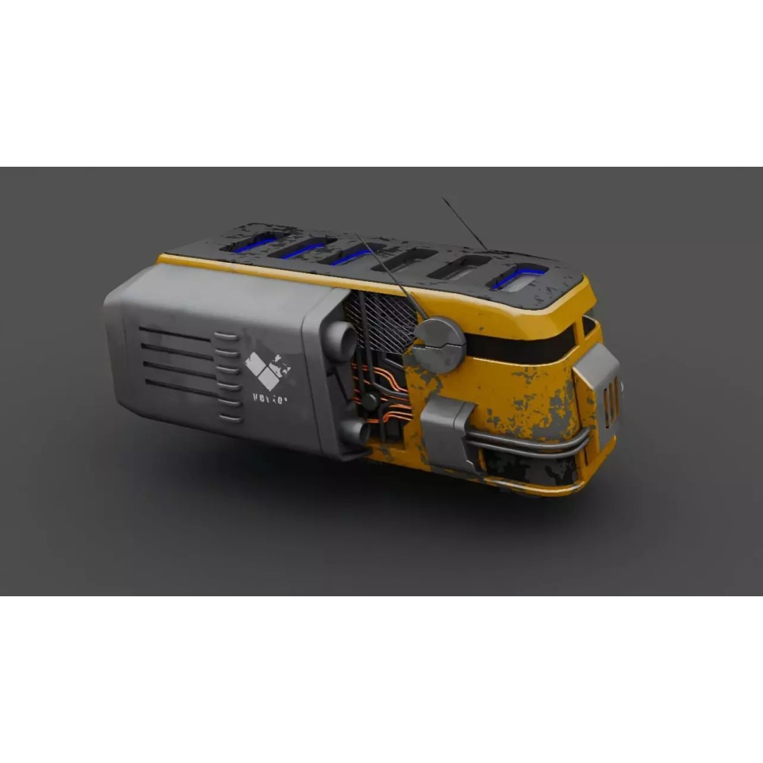 Cargo Ship 3D Model – Realistic Vehicle for Games and Animation, FBX, OBJ - View 2