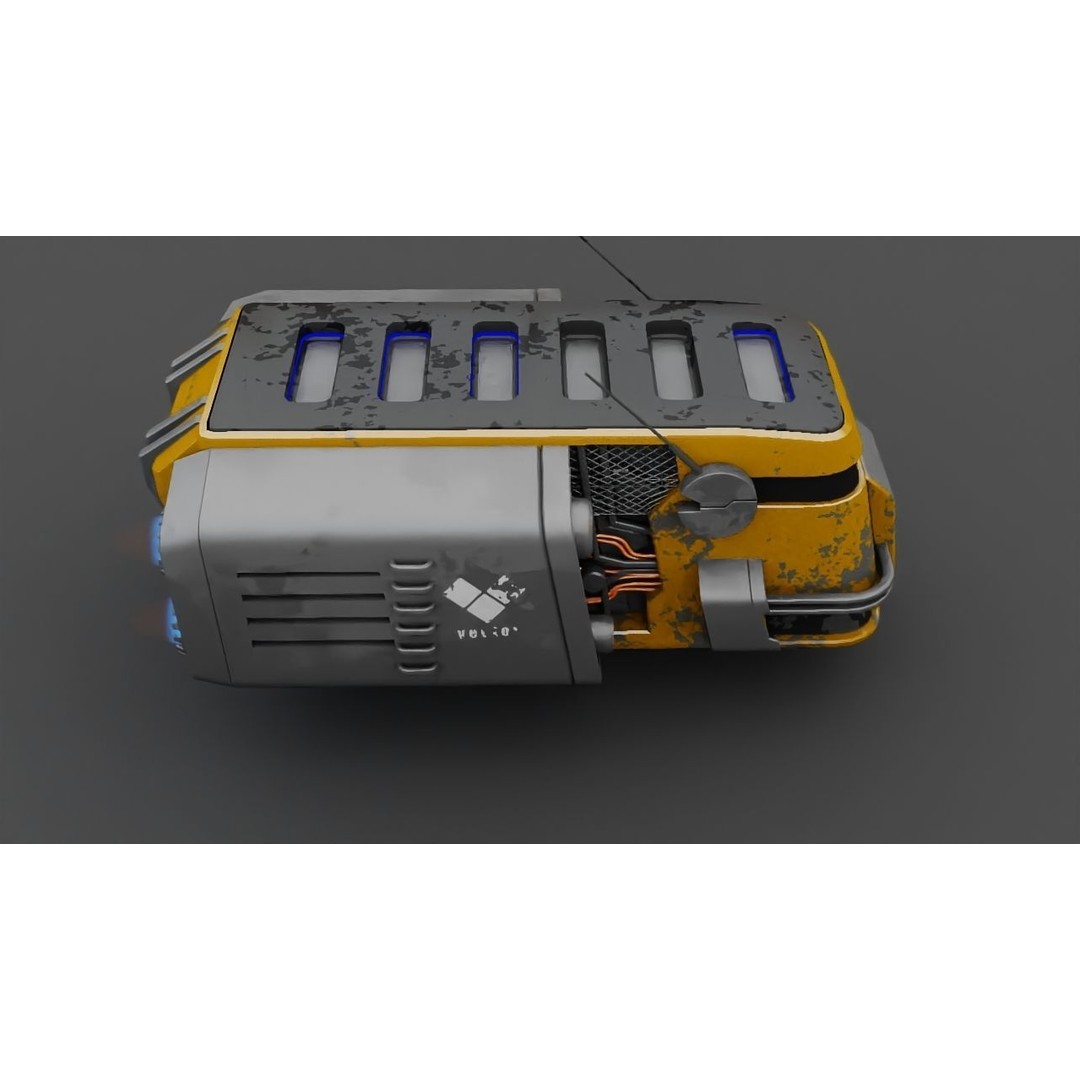 Cargo Ship 3D Model – Realistic Vehicle for Games and Animation, FBX, OBJ - View 20