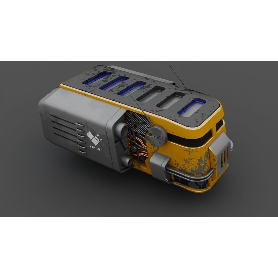 Cargo Ship 3D Model – Realistic Vehicle for Games and Animation, FBX, OBJ - View 21