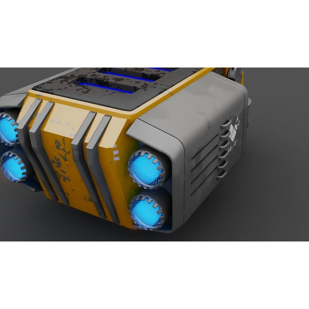 Cargo Ship 3D Model – Realistic Vehicle for Games and Animation, FBX, OBJ - View 25